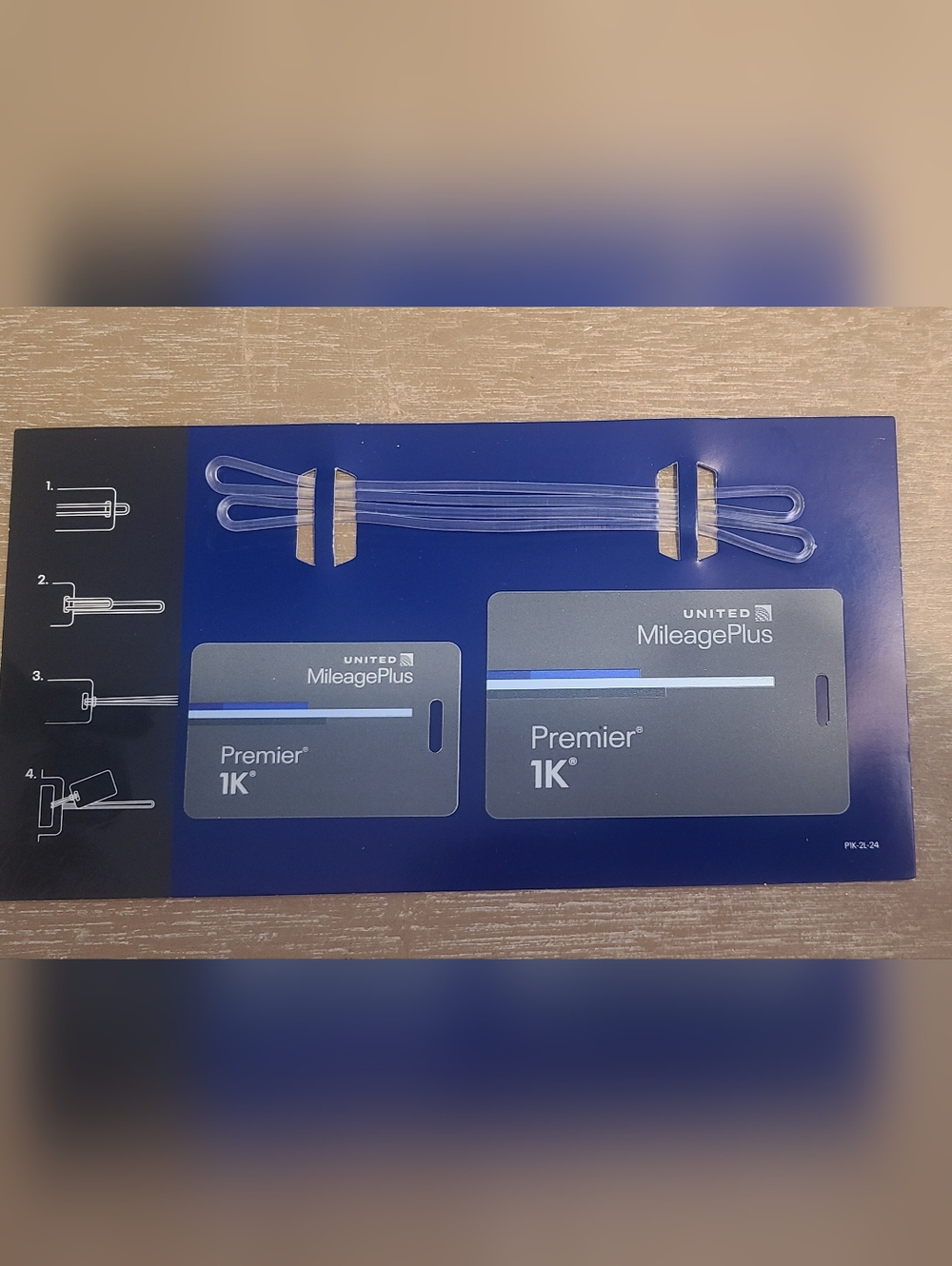 United Airlines 2024 MileagePlus Premier 1K Luggage Tags Set (2) - Mileage Plus